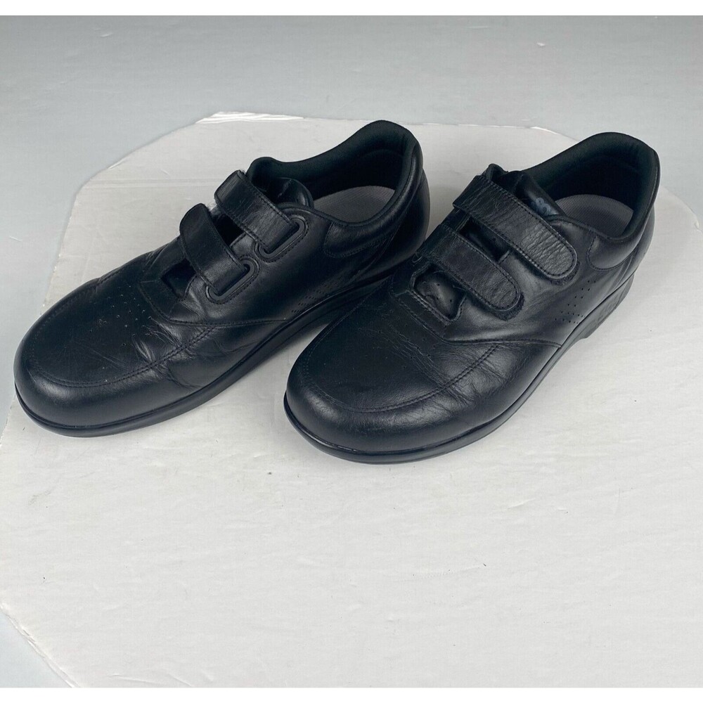 SAS-TRIPAD COMFORT Women's size 11 M Black Leather Comfort Shoe Double Strap